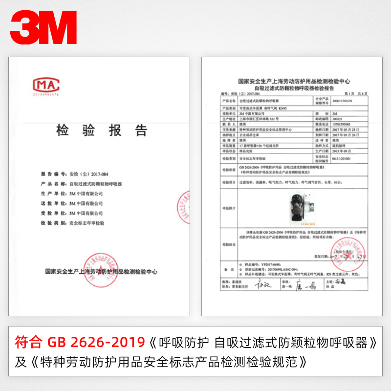 3M防尘口罩劳保透气易呼吸防工业粉尘面具打磨灰尘煤矿专用面罩-图3