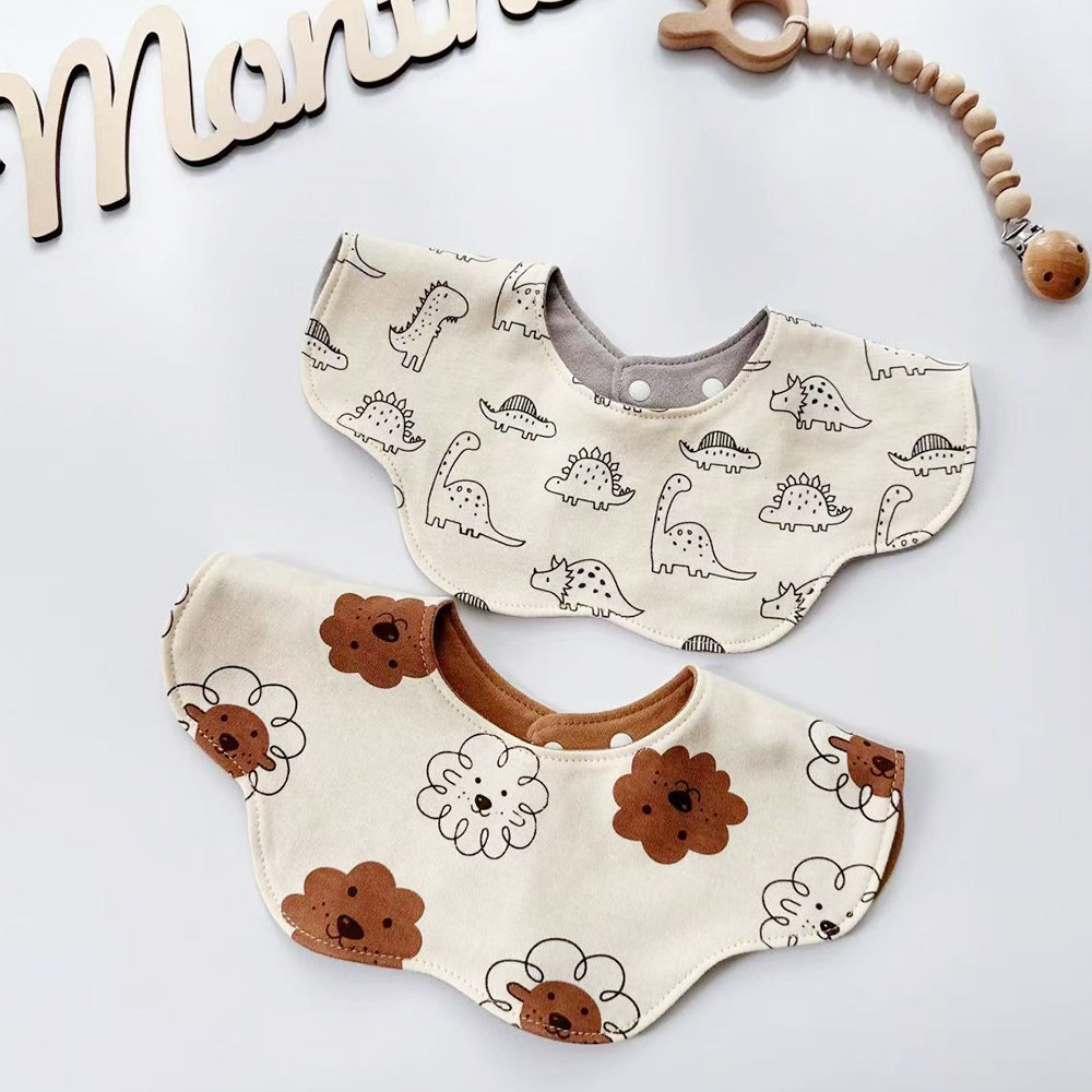 外贸韩国ins婴儿围兜新生儿口水巾宝宝围嘴纯棉双面带儿童口水兜,淘宝优惠券,粉丝福利购,淘宝优惠卷