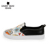 DanielBearJeans phổ biến đàn ông và phụ nữ Giày đế bệt đế bằng đôi giày đế thấp mới DJX6862006 - Giày cắt thấp giày mule Giày cắt thấp