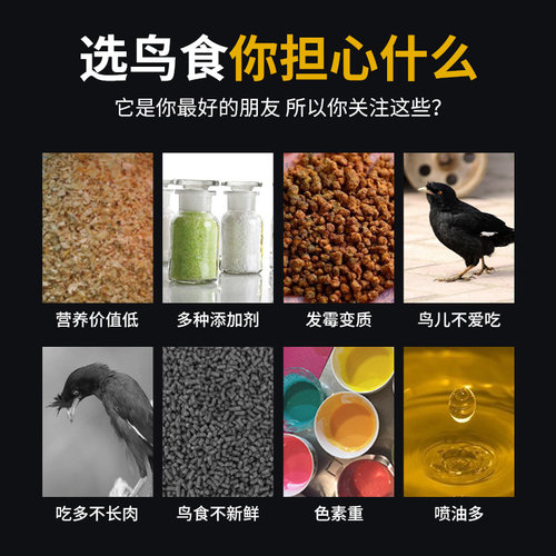 威毕八哥饲料鹩哥鸟食饲料营养鸟料八哥鸟专用食物鹩哥鸟粮5斤装 - 图0