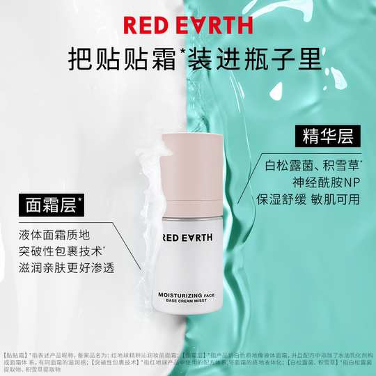 Red Globe Sticker Bottle Liquid Foundation Face Cream Spray Before Makeup Moisturizing Oil Control Long-lasting Concealer
