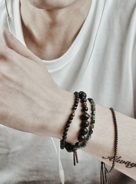 西美社情侣天然石复古设计师原创