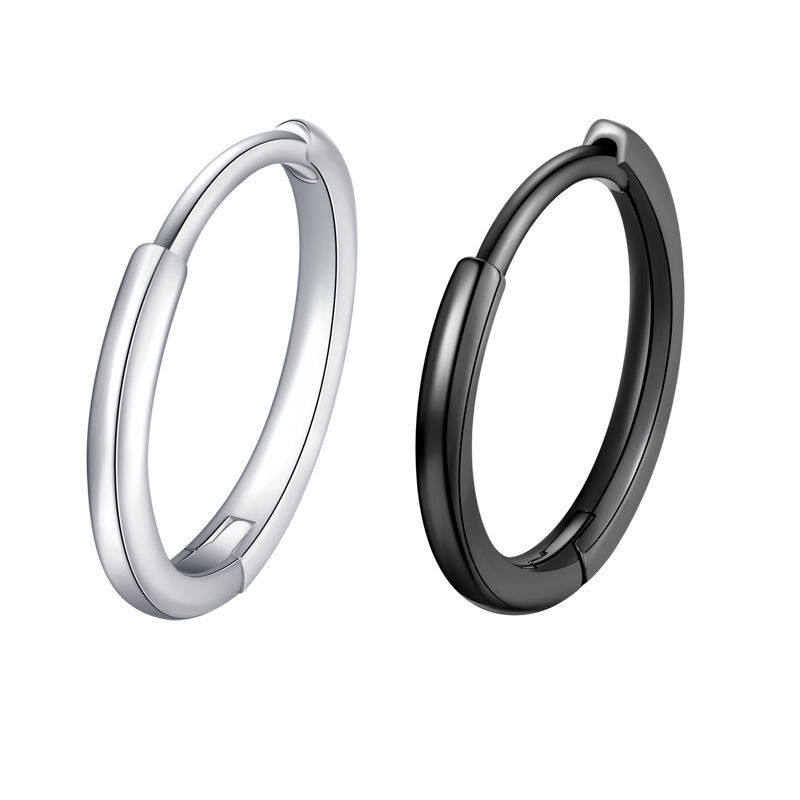 S999纯银耳钉素圈耳环2025年新款潮男士耳圈女生耳骨环养耳洞耳饰,淘宝优惠券,粉丝福利购,淘宝优惠卷