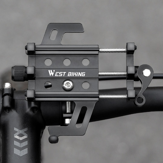 西骑者自行车手机支架铝合金山地公路车外卖导航支架通用骑行装备
