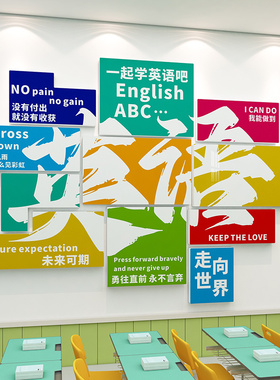 物理化学科学实验室文化墙装饰中小学校班级教室走廊墙面布置墙贴
