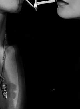 吾岸樊霄同款 四面佛毛衣链佛头吊坠银色项链