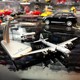 1 300 alloy aircraft B29 transport aircraft aerial fortress finished metal model propeller movable bracket