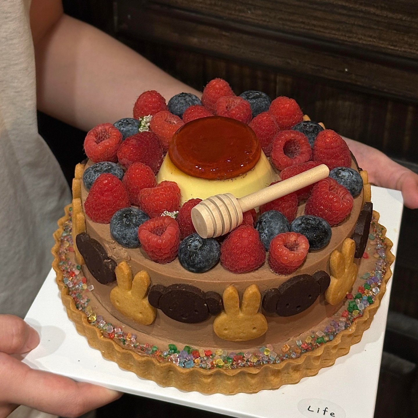 网红米菲兔饼干蛋糕装饰摆件莓果布丁米菲木质蜂蜜棒甜品台插件,淘宝优惠券,粉丝福利购,淘宝优惠卷