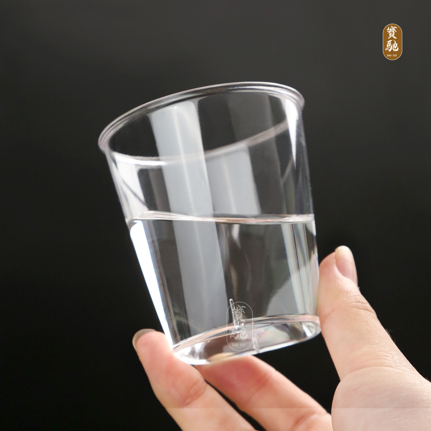 一次性航空杯PS硬质家用透明加厚塑料杯茶杯水杯太空杯商用定制 - 图2