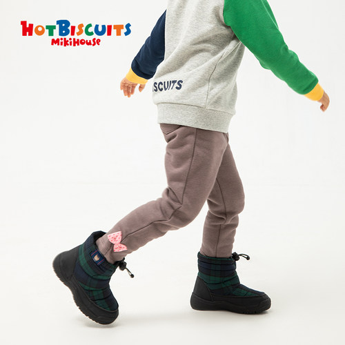 MIKIHOUSE女童裤子打底裤长裤儿童宝宝圈圈棉春秋款HOT BISCUITS - 图3