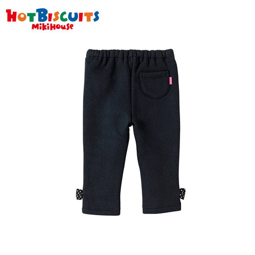 MIKIHOUSE女童裤子打底裤长裤儿童宝宝圈圈棉春秋款HOT BISCUITS - 图2