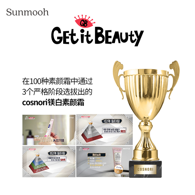 【Sunmooh】韩国COSNORI酷丝诺丽 樱花镁白素颜霜 隔离妆前乳 - 图1