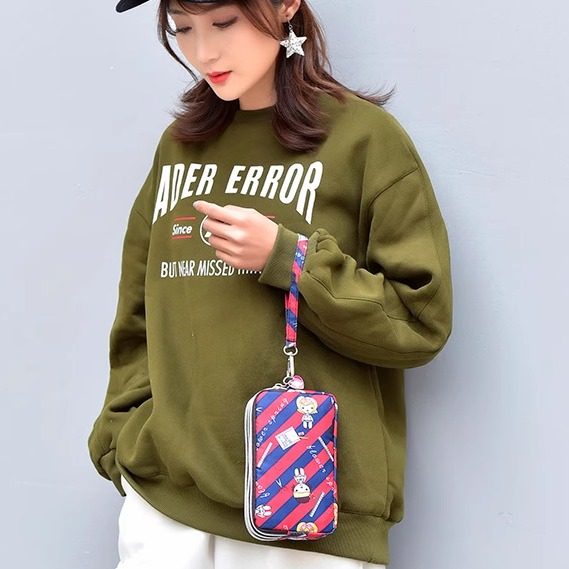 零钱包女长款帆布手拿包简约三层拉链手包女士小包大容量手机包袋,淘宝优惠券,粉丝福利购,淘宝优惠卷