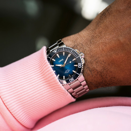 【品牌直营】ORIS豪利时AQUIS 400自主机芯43.5mm日历机械腕表 - 图2