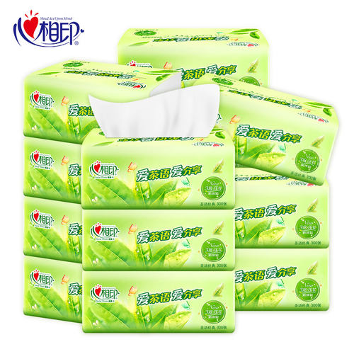 心相印抽纸家用实惠装整箱家庭装纸巾婴儿餐巾纸面巾纸茶语纸抽 - 图3