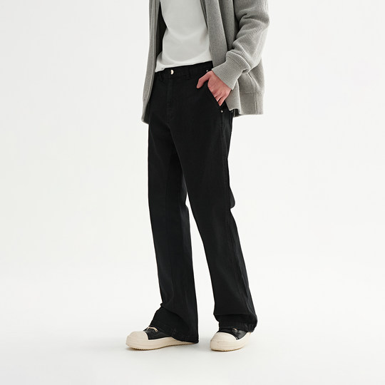 CHINISM red black bootcut jeans