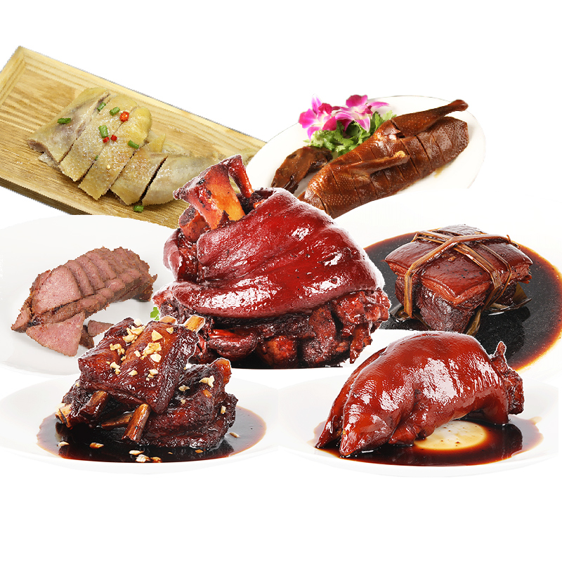 富财神万三蹄双拼排骨牛肉东坡肉酱鸭盐水鸡 热品库 性价比省钱购
