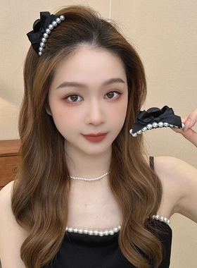 2025新款公主头蝴蝶结气质碎发夹小抓夹甜美前额刘海侧边发夹发饰