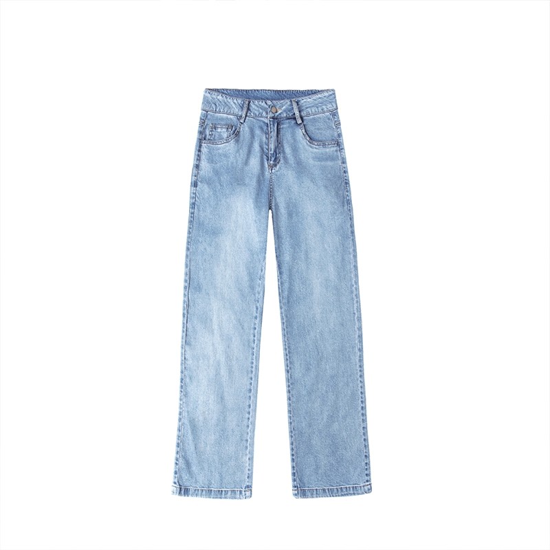 阔腿女直筒宽松2020年流行的牛仔裤 9elipzi久利诗牛仔裤