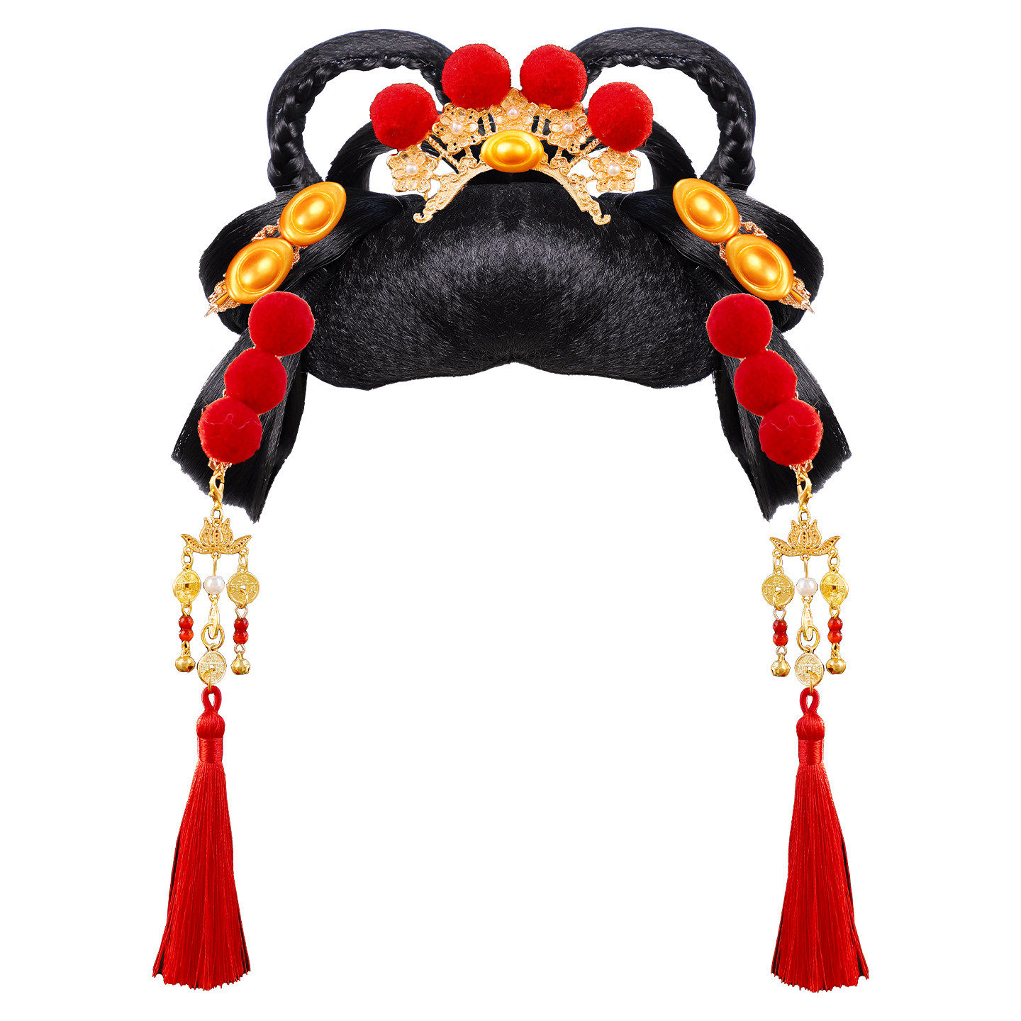 古装饰品假发包组合可爱卡通兔子发夹百搭儿童发饰发髻日常配饰女,淘宝优惠券,粉丝福利购,淘宝优惠卷