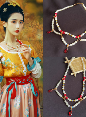原创手工璎珞项圈旗袍明制日常