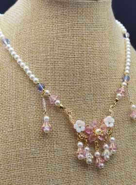 原创古装古风手作珍珠唐风坦领