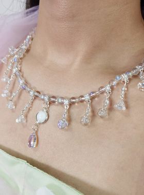 原创设计唐风古风坦领齐胸软璎珞流苏汉服配饰lolita项链索饰品