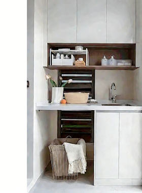 样板房卫生间阳台收纳筐合集