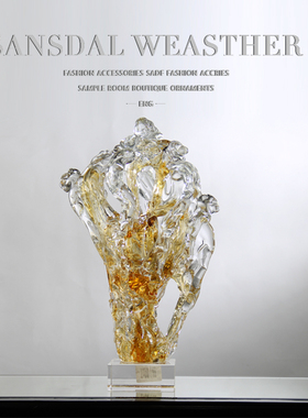 水晶装饰现代客厅书房