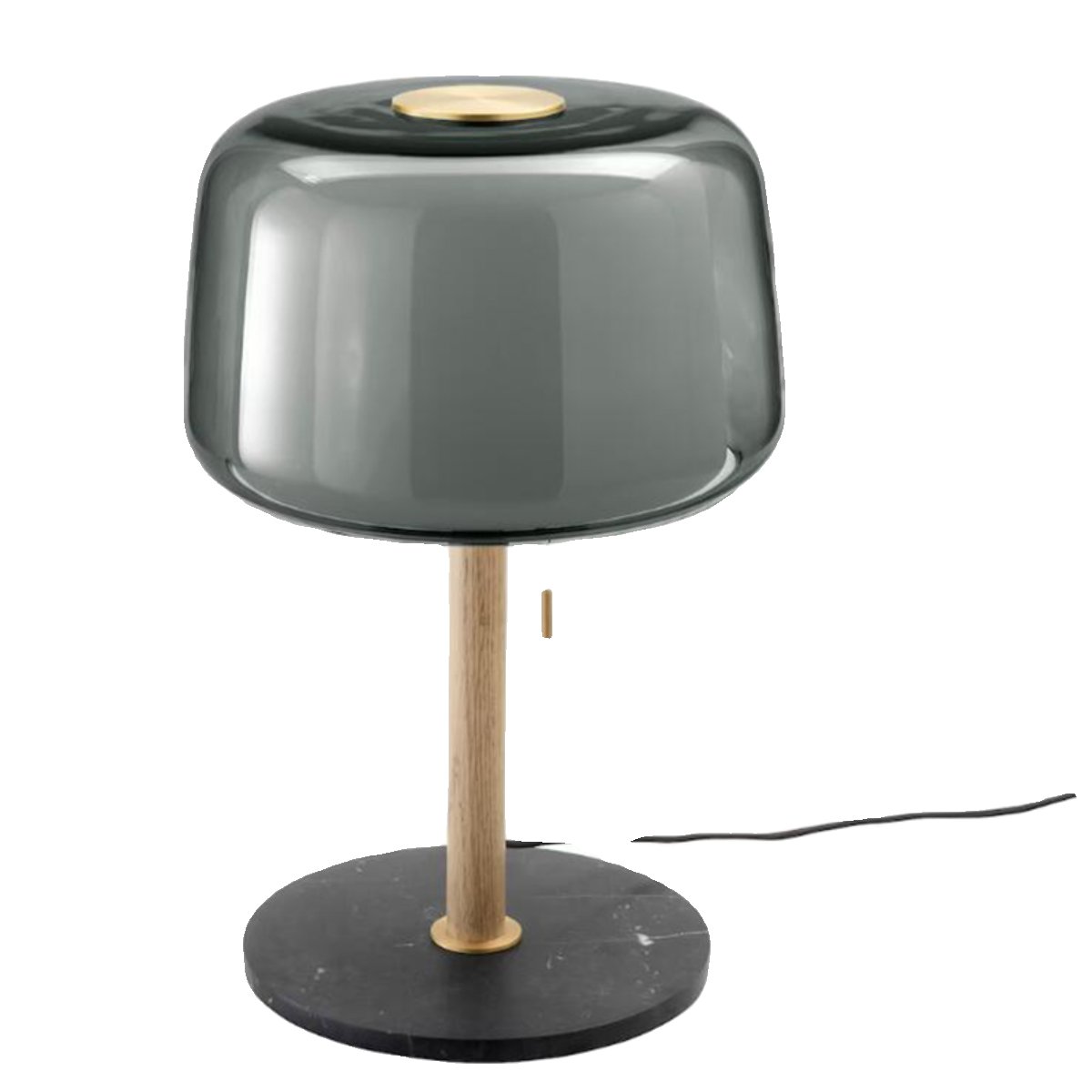 北欧简约现代时尚个性创意玻璃实木沙发边上卧室装饰双层玻璃台灯 - 图3