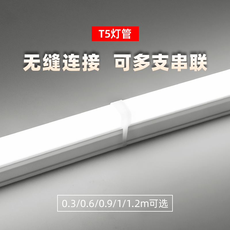 路易华登 t5灯管led支架灯一体化支架灯家用LED灯带灯管日光1.2米 - 图0