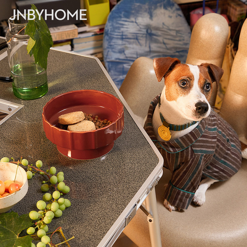 JNBYHOME江南布衣宠物猫狗碗陶瓷食盆饭盆猫粮盆喝水碗易清洗,淘宝优惠券,粉丝福利购,淘宝优惠卷