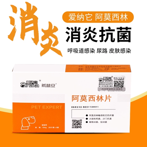 爱纳它 Хилин Амоксицианский широкий спектр анти -инфляторный кот носовой ветвь Инфекция мочевыводящих путей, холод, кашель, кашель, пневмония