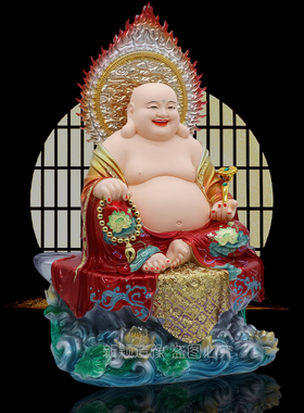 树脂弥勒佛像摆件招财纳福家居