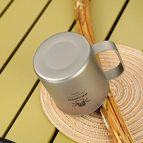 Двухэтажная портативная посуда для кемпинга, сверхлегкая чайная чашка со стаканом