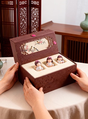 卡通树脂桌面摆件礼盒儿童房