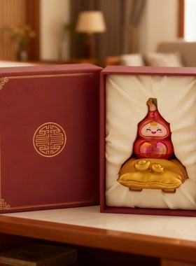 新中式葫芦树脂桌面摆件礼盒装