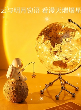 创意宇航员月球亚克力小夜灯