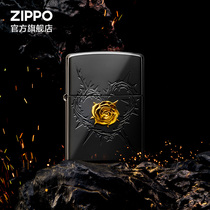 ZIPPO official flagship store Bauhinia thorns with kerosene windproof lighter to send boyfriend a gift