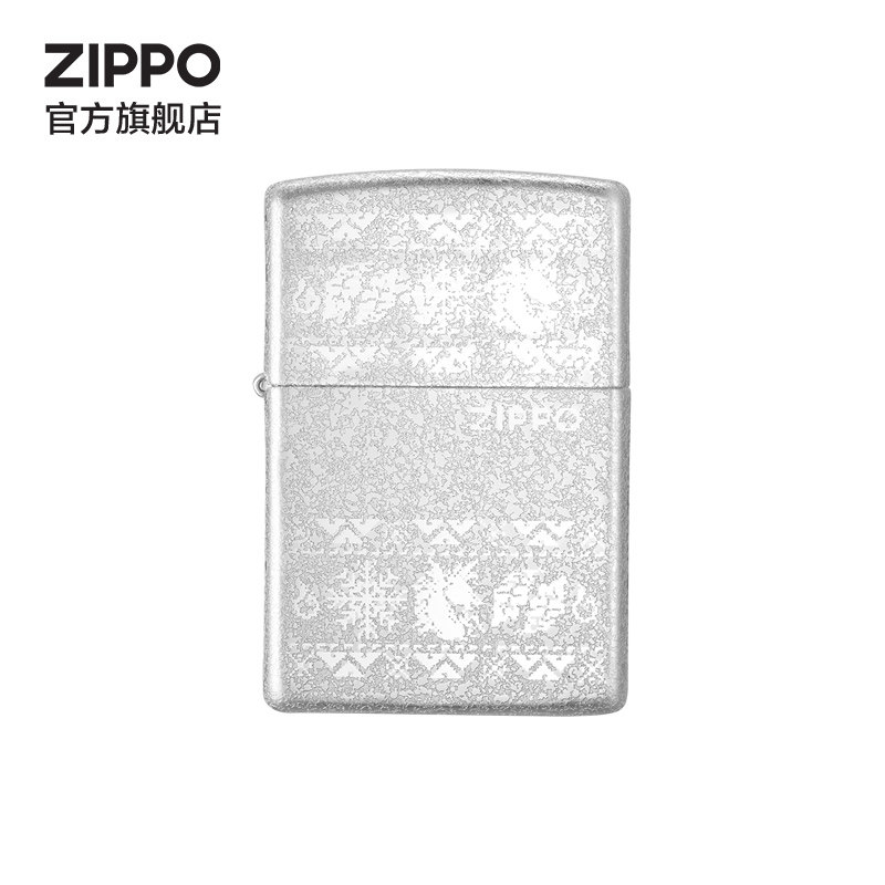 打火机Zippo正版Zippo官方旗舰店正品正版之宝雪花送男友礼物
