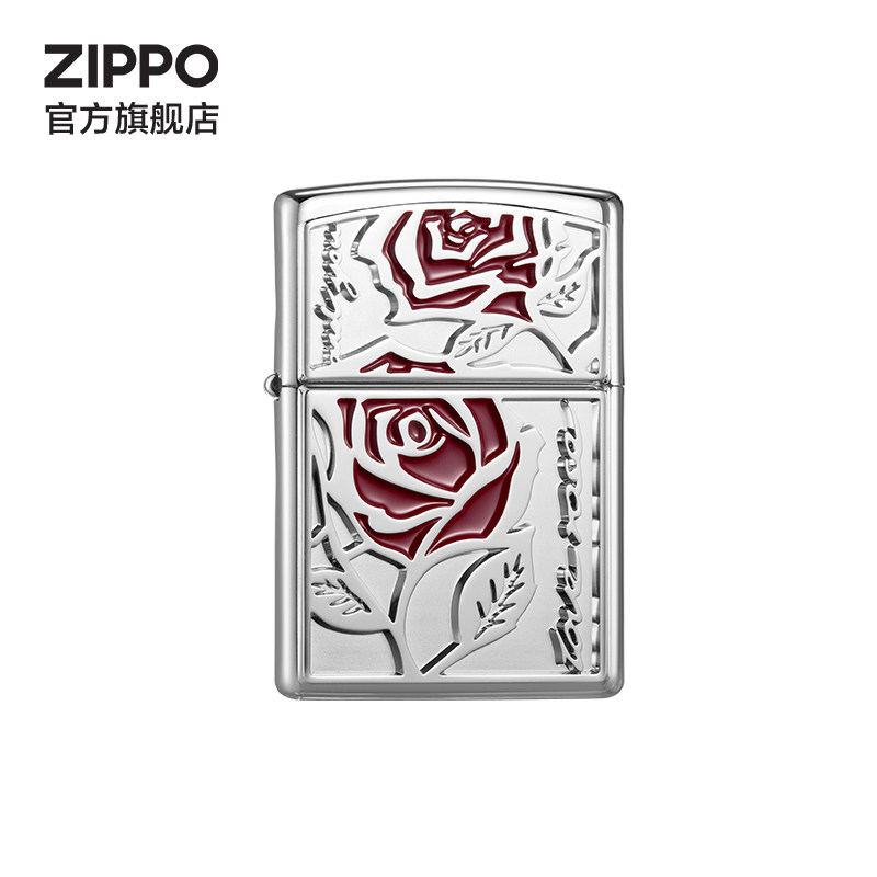 ZIPPO官方旗舰店之宝正品玫瑰予你煤油打火机送男友生日礼物