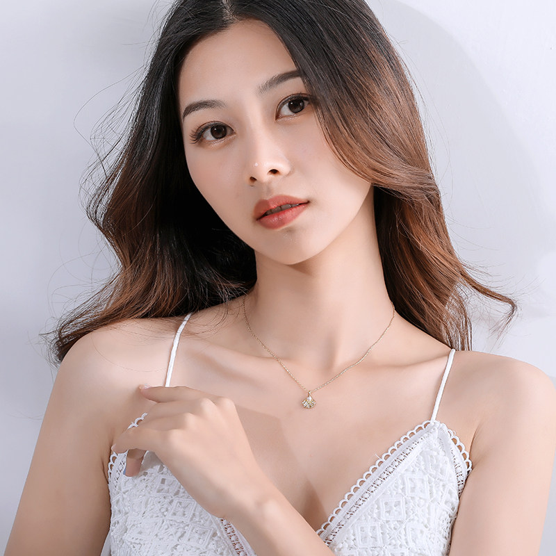 吉母皮亚贝壳珍珠925纯银饰女ins gemopia项链