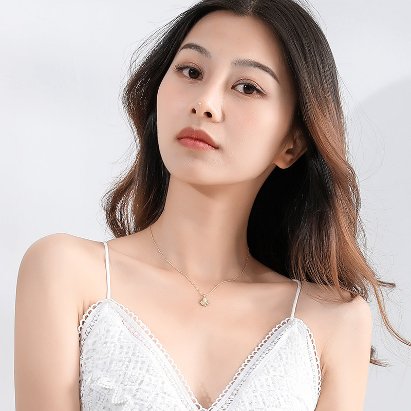 吉母皮亚贝壳珍珠925纯银饰女ins gemopia项链