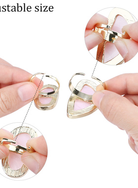 1Pc Eyelash Extension Ring Natural Shell Gold-plated Ring Gl