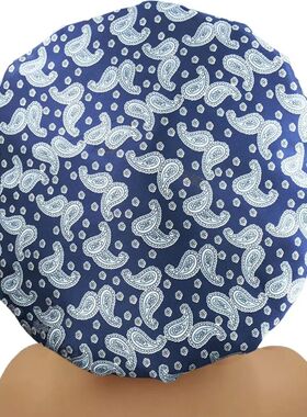 Shower Cap Terry Cloth Lined EVA Exterior Reusable Triple La