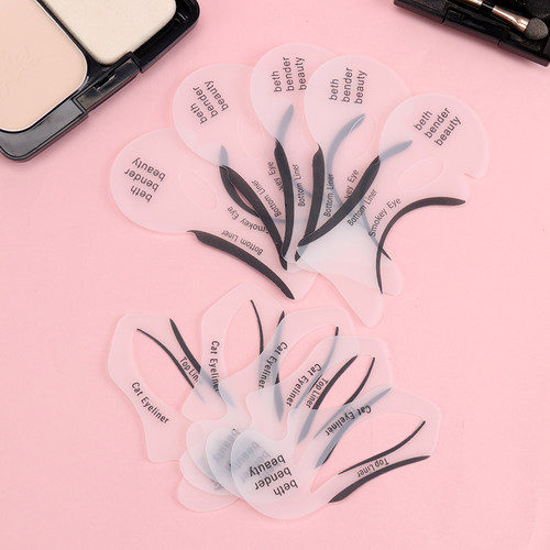 10PCS Eyeliner Stencil Fish Tail Double Wing Eyeliner Models - 图2