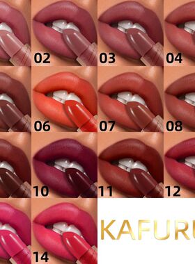 14-color Matte Lipstick  Red Lip Stick Waterproof Sexy Makeu