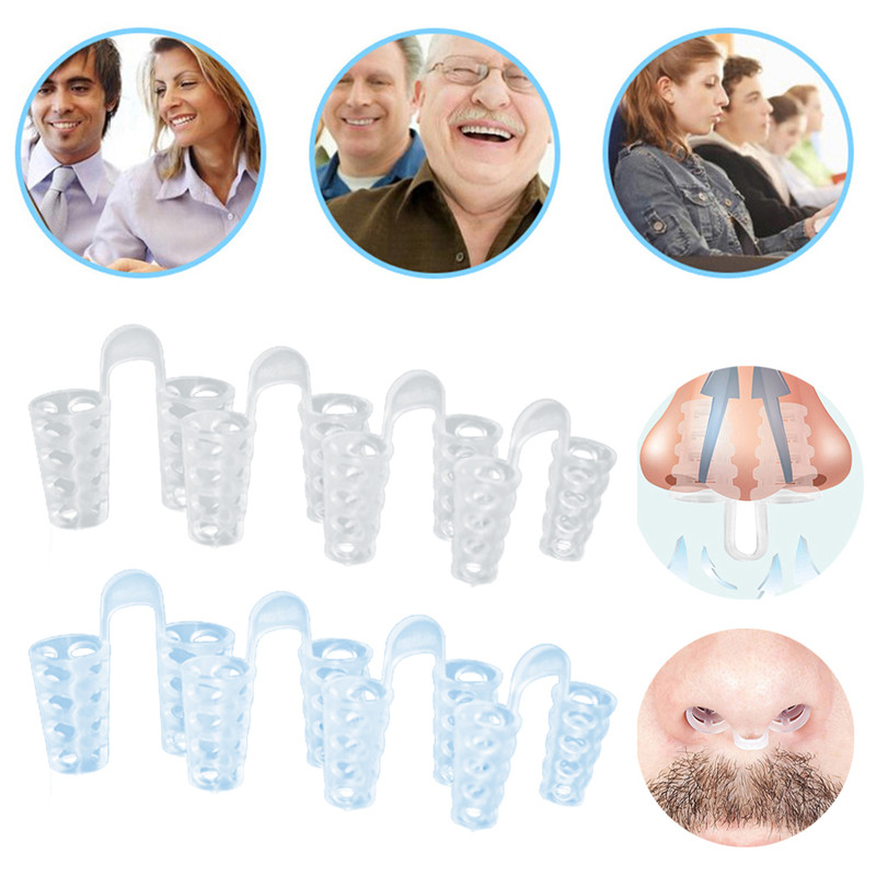 1/2/4/8pcs Anti Snore Apnea Nose Clip Anti-Snoring Breathe A - 图3