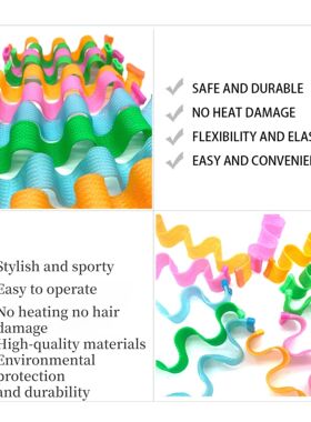 12Pcs Set Magic Hair Curler Heatless Hair Rollers Wave Forme