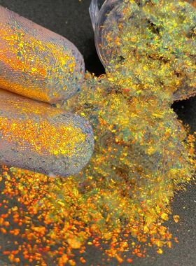 0.1g/Jar Aurora Chameleon Nail Art Opal Flakes Holographic M